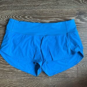 Lululemon blue Speed Up Low-Rise Lined Short 2.5" size 4